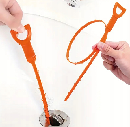 PRZEPYCHACZ DO RUR ODPŁYWU udrażniacz zlewu usuwania brudu 50cm spirala