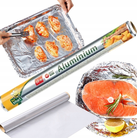 FOLIA ALUMINIOWA GRUBA 10M PACLAN MOCNA SPOŻYWCZA GASTRONOMICZNA CATERING