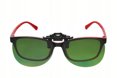 LUSTRZANKI NAKŁADKA PRZECIWSŁONECZNA na okulary uchylna FOTOCHROMOWANE