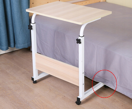 Eleganckie MOBILNE BIURKO REGULOWANE stolik na kółkach stolik POD LAPTOP