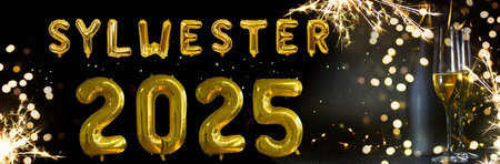 Zestaw balonów napis SYLWESTER 2025 złota sylwestrowa dekoracja balonowa