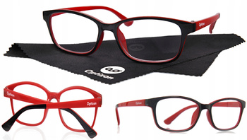 OKULARY KOREKCYJNE OPTIZON +1,50 plus jeden i pół półtora DO CZYTANIA UV400