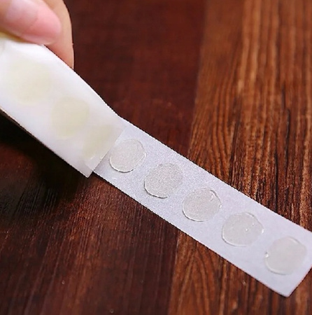 KROPKI KLEJOĄCE DO BALONÓW DWUSTRONNE PRZEŹROCZYSTE DO DEKORACJI IPREZA