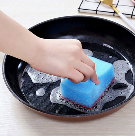 GĄBKI DO NACZYŃ 10szt do zmywania mycia zmywaki kuchenne kolorowe