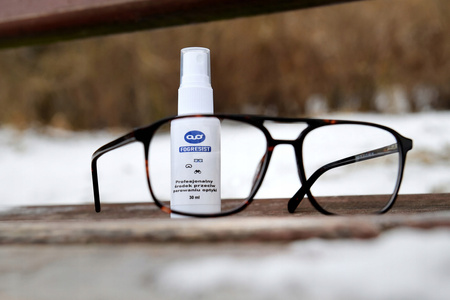 Fogresist Środek 90ml przeciw parowaniu okularów zestaw z ściereczką