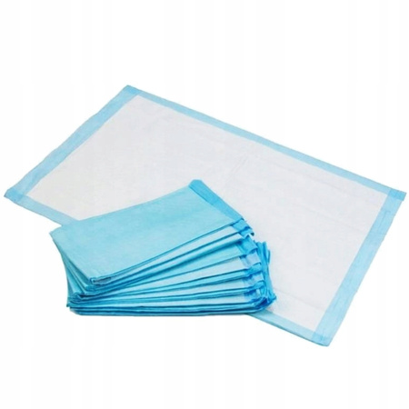 PODKŁADY HIGIENICZNE MATY DLA PSA NAUKA SIKANIA L 60x60 cm pojemne 50 SZTUK