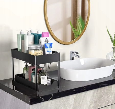 UNIWERSALNY REGAŁ ORGANIZER do kuchni łazienki na biurko z wysuwaną półką