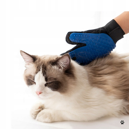 RĘKAWICZKA SZCZOTKA DO WYCZESYWANIA SIERŚCI MYCIA DRAPANIA PSA KOTA