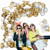 BALONOWA GIRLANDA ZESTAW BALONÓW białe złote urodziny impreza 110ele