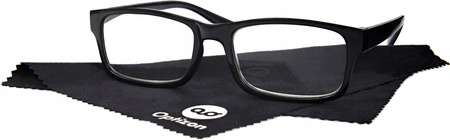 OKULARY KOREKCYJNE OPTIZON +2,50 plus dwa i pół czarne DO CZYTANIA