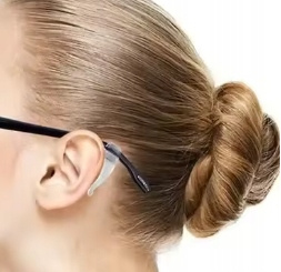 STOPERY DUŻĘ NAKŁADKI na ZAUSZNIKI do okularów końcówki antypoślizgowe 2szt