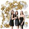 BALONOWA GIRLANDA ZESTAW BALONÓW białe złote urodziny impreza 110ele