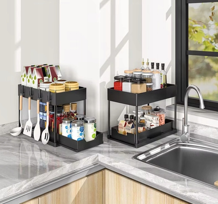 UNIWERSALNY REGAŁ ORGANIZER do kuchni łazienki na biurko z wysuwaną półką