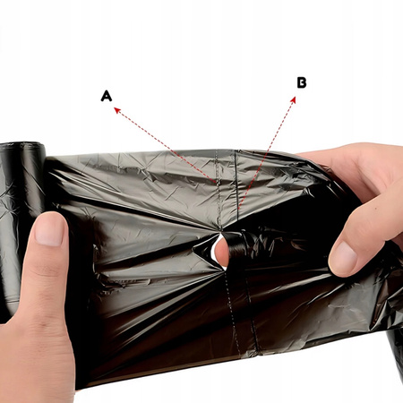 WORKI NA ŚMIECI 35L 15szt czarne super mocne do segregacji