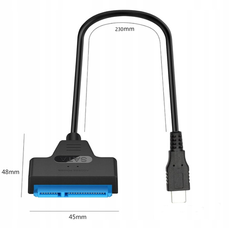 PRZEJŚCIÓWKA ADAPTER SATA III na USB 3.0 Do Dysku HDD SDD Konwerter Kabel