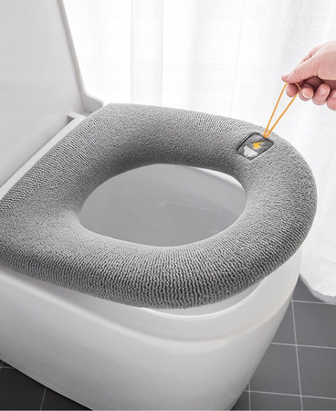 Pokrowiec na deskę sedesową miękka nakładka na sedes WC plusz delikatny