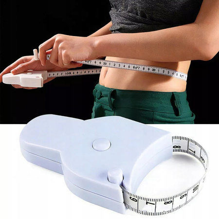 AUTOMATYCZNA MIARKA centymetr do pomiaru obwodu talii brzucha ciała