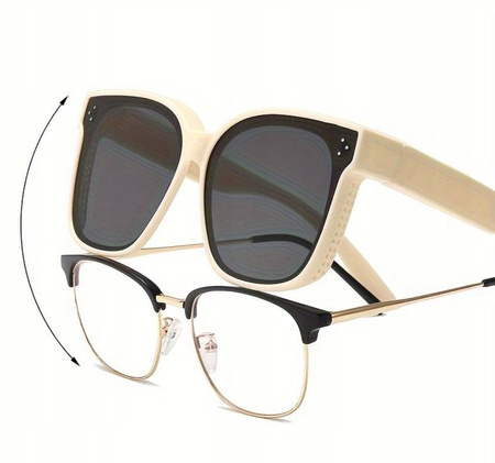 OKULARY PRZECIWSŁONECZNE z polaryzacją nakładka UV400 uniwersalne