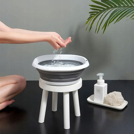 Silikonowa miska składana 2L do podróży uniwersalna turystyczna pojemnik