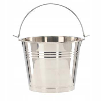 WIADRO NIERDZEWNE 5L ze stali nierdzewnej z rączką gospodarcze