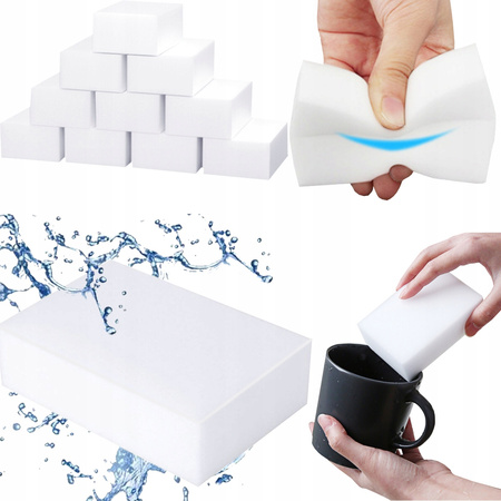 MAGICZNA GĄBKA 10SZT DO CZYSZCZENIA USUWANIA PLAM BRUDU MELAMINA