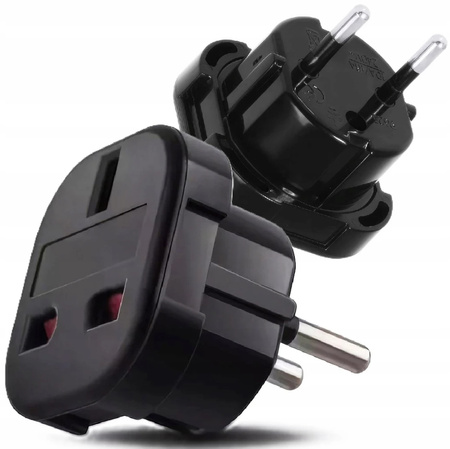 ADAPTER ANGIELSKA PRZEJŚCIÓWKA podróżna wtyczka UK na PL Anglia-Polska