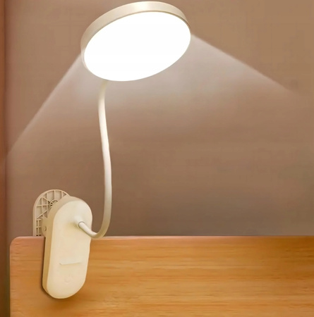 LAMPKA LED BEZPRZEWODOWA Z KLIPSEM nocna na biurko do pracy do czytania