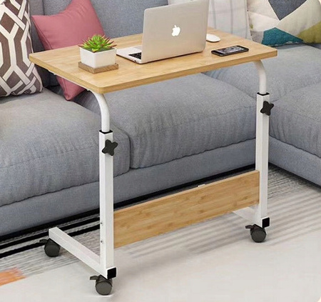 Eleganckie MOBILNE BIURKO REGULOWANE stolik na kółkach stolik POD LAPTOP