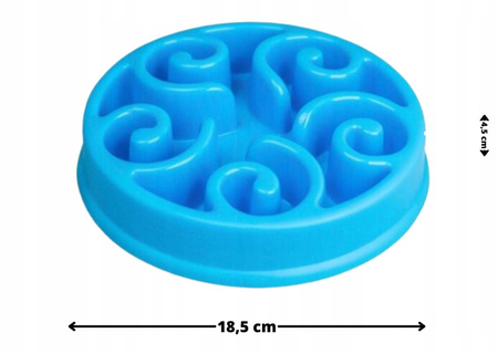 MISKA DLA PSA KOTA SPOWALNIAJĄCA NA KARMĘ ANTYPOŚLIZGOWA Z PRZEGRODAMI