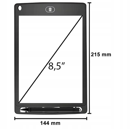 TABLET GRAFICZNY DLA DZIECI do rysowania pisania znikopis tablica