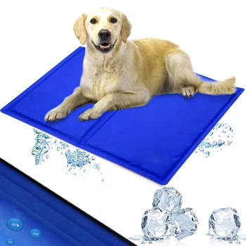 MATA CHŁODZĄCA ŻELOWA DLA PSA KOTA ZWIERZĄT LEGOWISKO DUŻA 90 x 50 cm