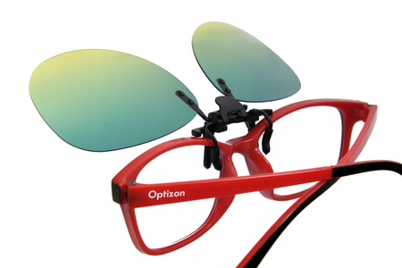 LUSTRZANKI NAKŁADKA PRZECIWSŁONECZNA na okulary uchylna FOTOCHROMOWANE