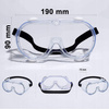PRZEŹROCZYSTE OKULARY OCHRONNE BHP Z WENTYALACJĄ GOGLE NA GUMCE WENTYLOWANE
