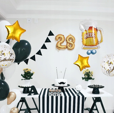 ZESTAW BALONÓW KUFEL balony na przyjęcie urodzinowe imprezę 5ele