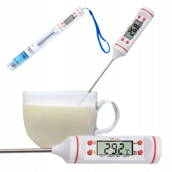 TERMOMETR SZPILKOWY KUCHENNY elektroniczny z wyświetlaczem z sondą do mięs