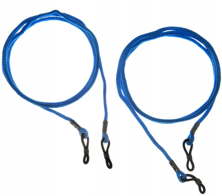 SZNUREK NIEBIESKI DO OKULARÓW klasyczny zawieszka solidny sznureczek 2 szt.
