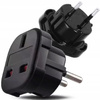 ADAPTER ANGIELSKA PRZEJŚCIÓWKA podróżna wtyczka UK na PL Anglia-Polska