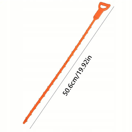 PRZEPYCHACZ DO RUR ODPŁYWU udrażniacz zlewu usuwania brudu 50cm spirala