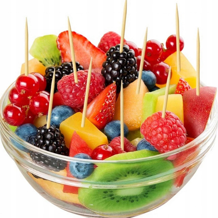 WYKAŁACZKI DREWNIANE 300 sztuk do zębów koreczki pikery 6,5cm