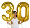 Balon foliowy cyfra 7 urodziny rocznica wytrzymały złoty OGROMNY 100cm