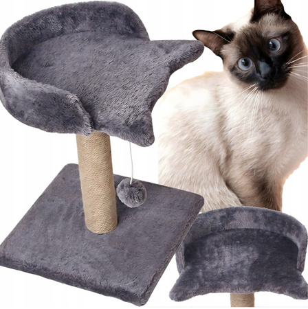 DRAPAK SŁUPER DLA KOTA legowisko do drapania dla kotów kociąt z piłeczką