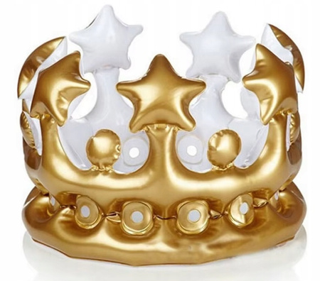 NADMUCHIWANA KORONA URODZINOWA ZŁOTA REKAWIZYT IMPREZA PANIEŃSKI URODZINY