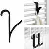HACZYK WIESZAK NA GRZEJNIK KALORYFRT HACZYKI NA RĘCZNIKI CZARNE 2 SZTUKI