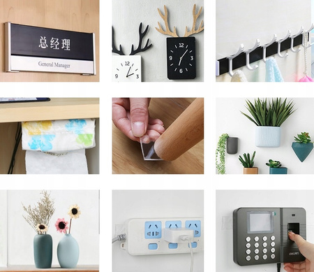 Nanotaśma dwustronna bezbarwna super mocna montażowa wodoodporna 3m gruba