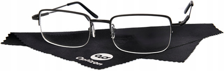 OKULARY KOREKCYJNE METALOWE -2,00 minus dwa krótkowzroczność solidne