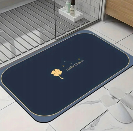 DYWANIK ŁAZIENKOWY 80x50 mata szybkoschnąca antypoślizgowa pod prysznic