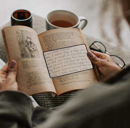 FOLIA SZKŁO POWIĘKSZAJĄCE podręczna lupa do czytania elastyczna 12x18