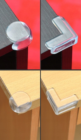 ZABEZPIECZENIE NA ROGI KANTY stołu mebli szafki ochraniacze narożników 8szt