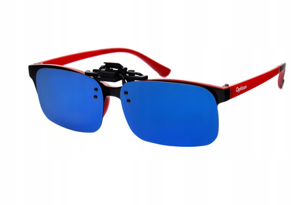 LUSTRZANKi NAKŁADKA PRZECIWSŁONECZNA na okulary uchylna z polaryzacją