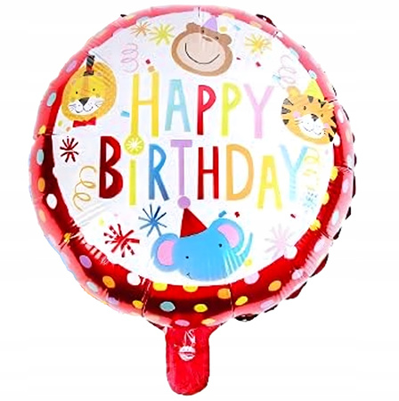 ZESTAW BALONÓW SAFARI balony na przyjęcie urodzinowe imprezę 5ele